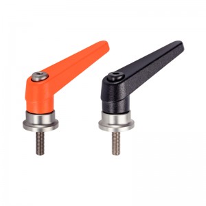 EH 24420.: Adjustable Clamping Levers ‒ with axial bearing from stainless steel, with screw