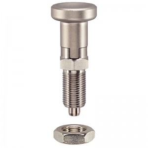 EH 22120.: Index Plungers ‒ with hexagon collar and locking, stainless steel