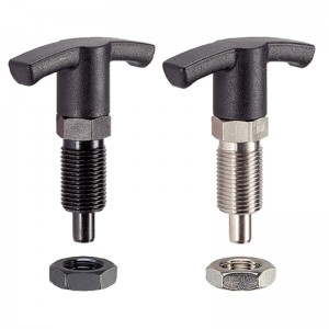 EH 22110.: Index Plungers compact ‒ with hexagon collar, with T-handle