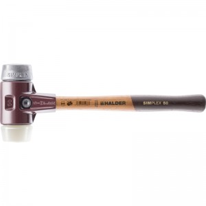 EH 3089.: SIMPLEX soft-face mallets ‒ with cast steel housing and high-quality wooden handle