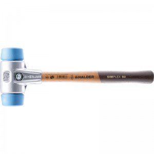 EH 3101.: SIMPLEX soft-face mallets ‒ with aluminium housing and high-quality wooden handle