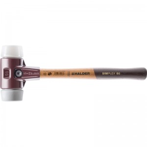 EH 3037.: SIMPLEX soft-face mallets ‒ with cast steel housing and high-quality wooden handle
