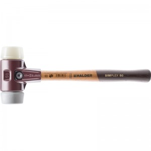 EH 3038.: SIMPLEX soft-face mallets ‒ with cast steel housing and high-quality wooden handle