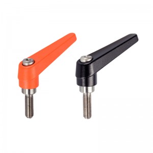 EH 24390.: Adjustable Clamping Levers ‒ inner parts from stainless steel, with screw