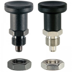EH 22120.: Index Plungers ‒ with hexagon collar, short