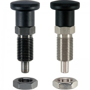 EH 22110.: Index Plungers compact ‒ with hexagon collar and locking