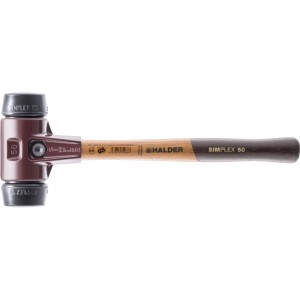 EH 3002.: SIMPLEX soft-face mallets ‒ with cast steel housing and high-quality wooden handle