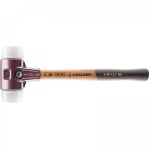 EH 3007.: SIMPLEX soft-face mallets ‒ with cast steel housing and high-quality wooden handle