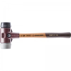 EH 3023.: SIMPLEX soft-face mallets ‒ with cast steel housing and high-quality wooden handle