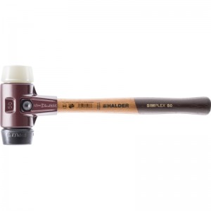 EH 3028.: SIMPLEX soft-face mallets ‒ with cast steel housing and high-quality wooden handle