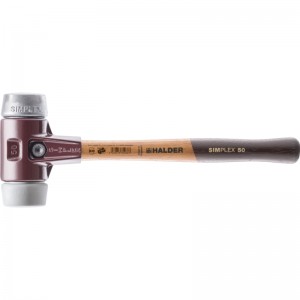 EH 3039.: SIMPLEX soft-face mallets ‒ with cast steel housing and high-quality wooden handle