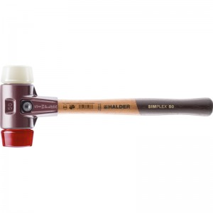 EH 3068.: SIMPLEX soft-face mallets ‒ with cast steel housing and high-quality wooden handle